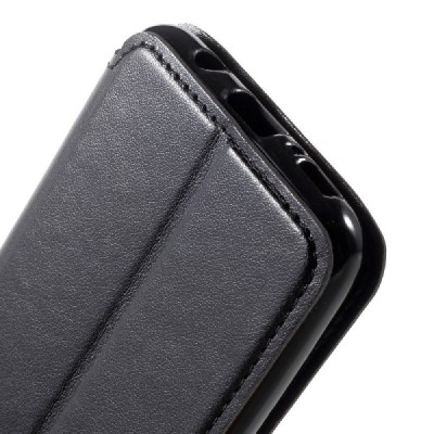 Samsung Galaxy S8 (G950) Roar Noble ādas atvēramais melns futrālis / Vacins.lv