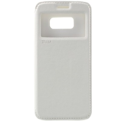 Roar Noble atverčiamas Samsung Galaxy S8 (G950) baltas odinis dėklas / Priedai.lt