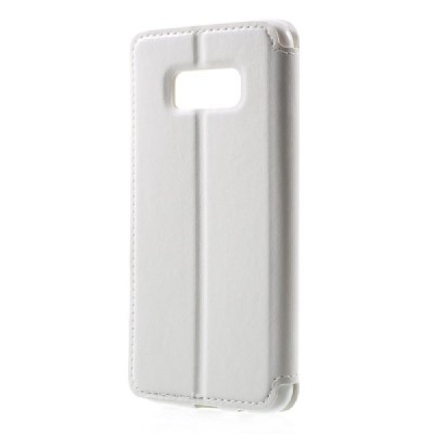 Samsung Galaxy S8 (G950) Roar Noble ādas atvēramais balts futrālis / Vacins.lv