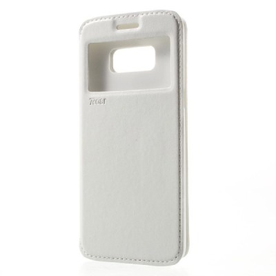 Samsung Galaxy S8 (G950) Roar Noble ādas atvēramais balts futrālis / Vacins.lv