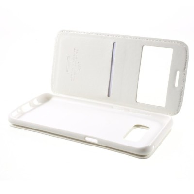Samsung Galaxy S8 (G950) Roar Noble ādas atvēramais balts futrālis / Vacins.lv