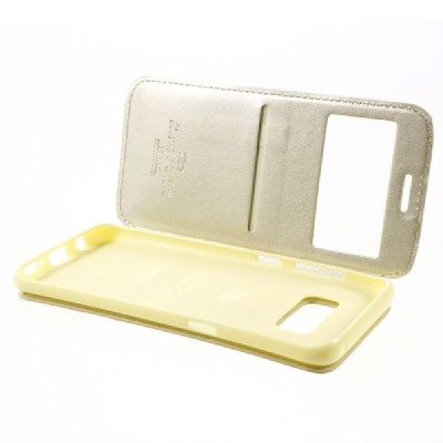 Roar Noble atverčiamas Samsung Galaxy S8 (G950) auksinis odinis dėklas / Priedai.lt