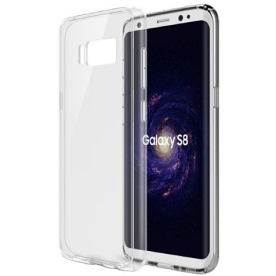 Samsung Galaxy S8 (G950) kieto silikono TPU skaidrus dėklas - nugarėlė / Priedai.lt