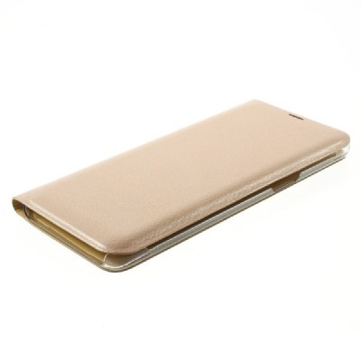 Samsung Galaxy S8+ (G955) zelta atvēramais Smart Wallet ādas maciņš - maks / Vacins.lv