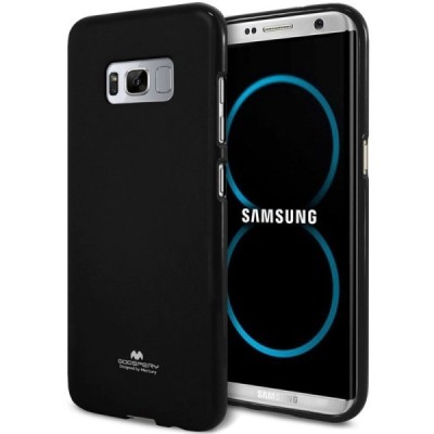 Samsung Galaxy S8+ (G955) Mercury melns cieta silikona (TPU) apvalks / vacins.lv