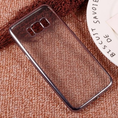 Samsung Galaxy S8+ (G955) Cieta silikona (TPU) dzidrs apvalks - pelēks / Vacins.lv