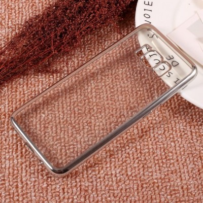 Samsung Galaxy S8+ (G955) Cieta silikona (TPU) dzidrs apvalks - sudrabs / vacins.lv