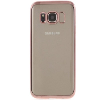 Samsung Galaxy S8+ (G955) Cieta silikona (TPU) dzidrs apvalks - rozs / vacins.lv