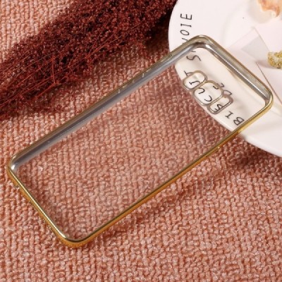 Samsung Galaxy S8+ (G955) Cieta silikona (TPU) dzidrs apvalks - zelta / vacins.lv