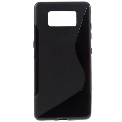 Samsung Galaxy S8+ (G955) cieta silikona (TPU) melns apvalks / vacins.lv