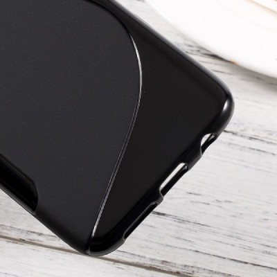 Samsung Galaxy S8+ (G955) cieta silikona (TPU) melns apvalks / vacins.lv