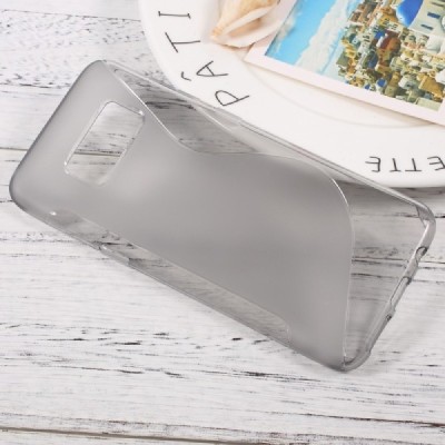 Samsung Galaxy S8+ (G955) cieta silikona (TPU) pelēks apvalks / Vacins.lv