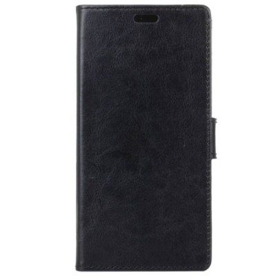 Huawei P10 Plus atvēramais ādas melns maciņš, grāmata (maks) / Vacins.lv