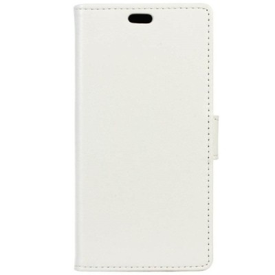 HTC 10 Evo (HTC Bolt) atvēramais ādas balts maciņš, grāmata (maks) / Vacins.lv