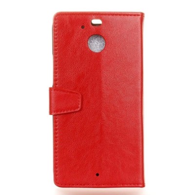 HTC 10 Evo (HTC Bolt) atvēramais ādas sarkans maciņš, grāmata (maks) / Vacins.lv