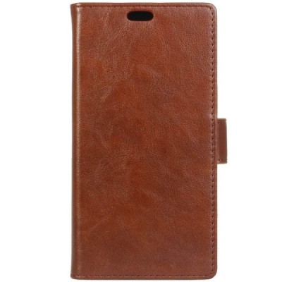 HTC 10 Evo (HTC Bolt) atvēramais ādas brūns maciņš, grāmata (maks) / Vacins.lv