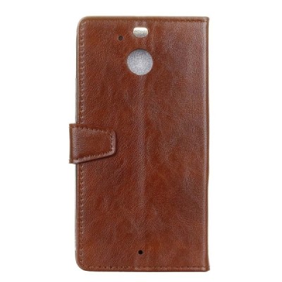 HTC 10 Evo (HTC Bolt) atvēramais ādas brūns maciņš, grāmata (maks) / Vacins.lv