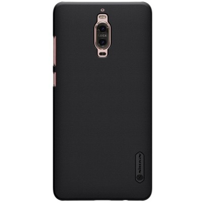 Huawei Mate 9 Pro Nillkin Frosted Shield melns plastmasas apvalks + ekrāna aizsargplēve / Vacins.lv