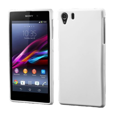 Sony Xperia Z1 Jelly Case balts cieta silikona (TPU) futrālis / Vacins.lv