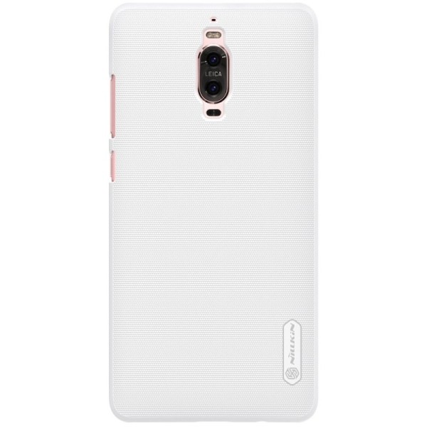 „Nillkin“ Frosted Shield dėklas - baltas + apsauginė ekrano plėvelė (Mate 9 Pro)