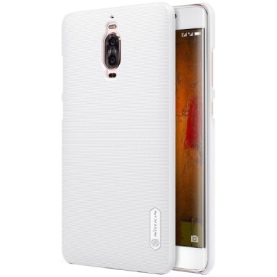 Huawei Mate 9 Pro Nillkin Frosted Shield baltas plastikinis dėklas + apsauginė ekrano plėvelė / Priedai.lt