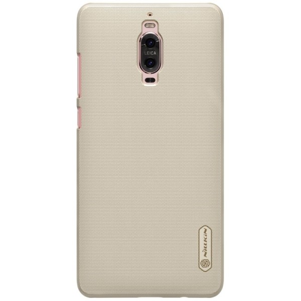 „Nillkin“ Frosted Shield dėklas - auksinis + apsauginė ekrano plėvelė (Mate 9 Pro)