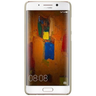 Huawei Mate 9 Pro Nillkin Frosted Shield auksinis plastikinis dėklas + apsauginė ekrano plėvelė / Priedai.lt