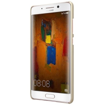 Huawei Mate 9 Pro Nillkin Frosted Shield auksinis plastikinis dėklas + apsauginė ekrano plėvelė / Priedai.lt