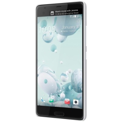 HTC U Ultra (Ocean Note) Nillkin Frosted Shield balts plastmasas apvalks + ekrāna aizsargplēve / Vacins.lv