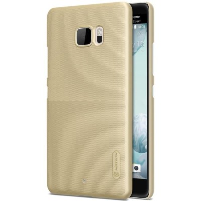HTC U Ultra (Ocean Note) Nillkin Frosted Shield zelta plastmasas apvalks + ekrāna aizsargplēve / Vacins.lv