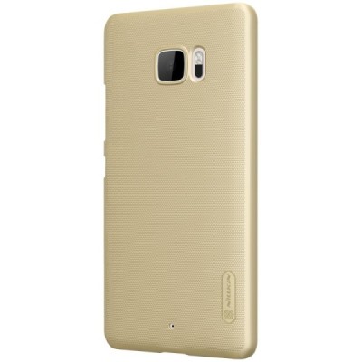 HTC U Ultra (Ocean Note) Nillkin Frosted Shield zelta plastmasas apvalks + ekrāna aizsargplēve / Vacins.lv