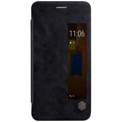 Greznais „Nillkin“ Qin sērijas ādas atvērams melns Huawei Mate 9 Pro maciņš / Vacins.lv