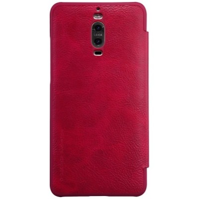 Greznais „Nillkin“ Qin sērijas ādas atvērams sarkans Huawei Mate 9 Pro maciņš / Vacins.lv