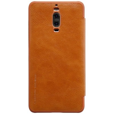 Greznais „Nillkin“ Qin sērijas ādas atvērams brūns Huawei Mate 9 Pro maciņš / Vacins.lv