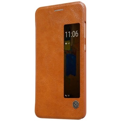 Greznais „Nillkin“ Qin sērijas ādas atvērams brūns Huawei Mate 9 Pro maciņš / Vacins.lv