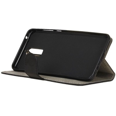 Huawei Mate 9 Pro (Huawei Mate 9 Pro Porsche Design) atverčiamas juodas odinis dėklas, knygutė - piniginė / Priedai.lt