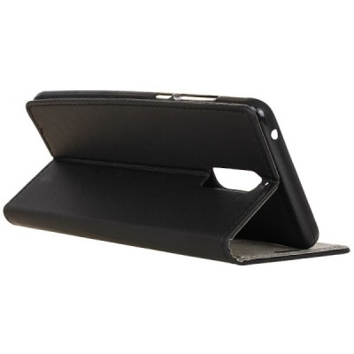 Huawei Mate 9 Pro (Huawei Mate 9 Pro Porsche Design) atverčiamas juodas odinis dėklas, knygutė - piniginė / Priedai.lt