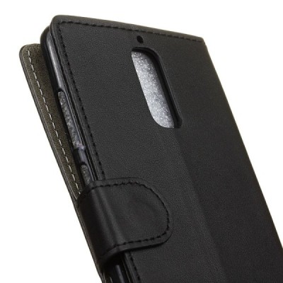 Huawei Mate 9 Pro (Huawei Mate 9 Pro Porsche Design) atverčiamas juodas odinis dėklas, knygutė - piniginė / Priedai.lt