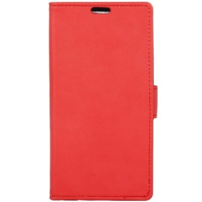 Huawei Mate 9 Pro (Huawei Mate 9 Pro Porsche Design) atvēramais ādas sarkans maciņš, grāmata (maks) / Vacins.lv