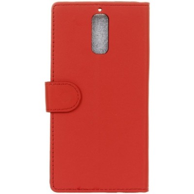 Huawei Mate 9 Pro (Huawei Mate 9 Pro Porsche Design) atverčiamas raudonas odinis dėklas, knygutė - piniginė / Priedai.lt