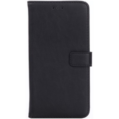 Huawei Mate 9 Pro (Huawei Mate 9 Pro Porsche Design) atvēramais ādas melns retro maciņš (maks) / Vacins.lv