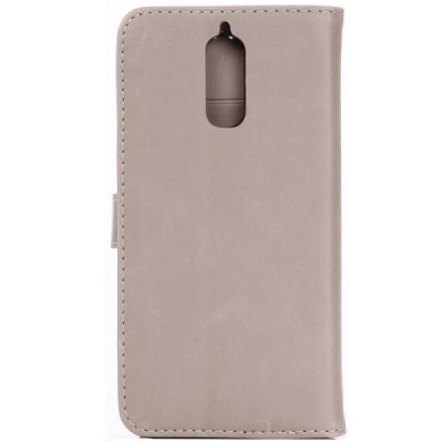 Huawei Mate 9 Pro (Huawei Mate 9 Pro Porsche Design) atverčiamas smėlio spalvos odinis retro dėklas - piniginė / Priedai.lt