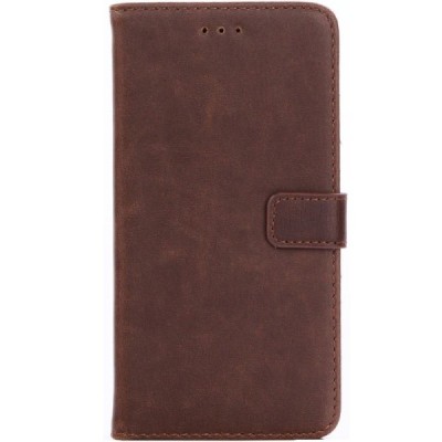 Huawei Mate 9 Pro (Huawei Mate 9 Pro Porsche Design) atvēramais ādas tumši brūns retro maciņš (maks) / Vacins.lv