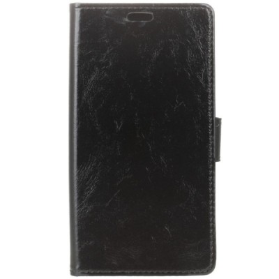 HTC U Ultra (Ocean Note) atvēramais ādas melns maciņš, grāmata (maks) / Vacins.lv