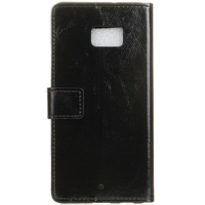 HTC U Ultra (Ocean Note) atvēramais ādas melns maciņš, grāmata (maks) / Vacins.lv