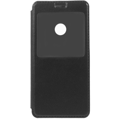 Huawei P9 Lite 2017 (Huawei P8 Lite 2017) melns atvēramais View Window ādas maciņš / Vacins.lv