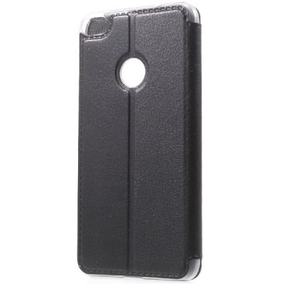 Huawei P9 Lite 2017 (Huawei P8 Lite 2017) melns atvēramais View Window ādas maciņš / Vacins.lv