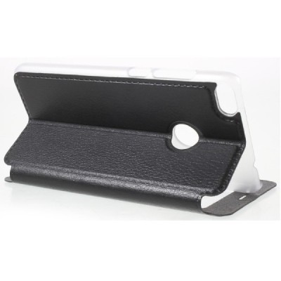 Huawei P9 Lite 2017 (Huawei P8 Lite 2017) melns atvēramais View Window ādas maciņš / Vacins.lv