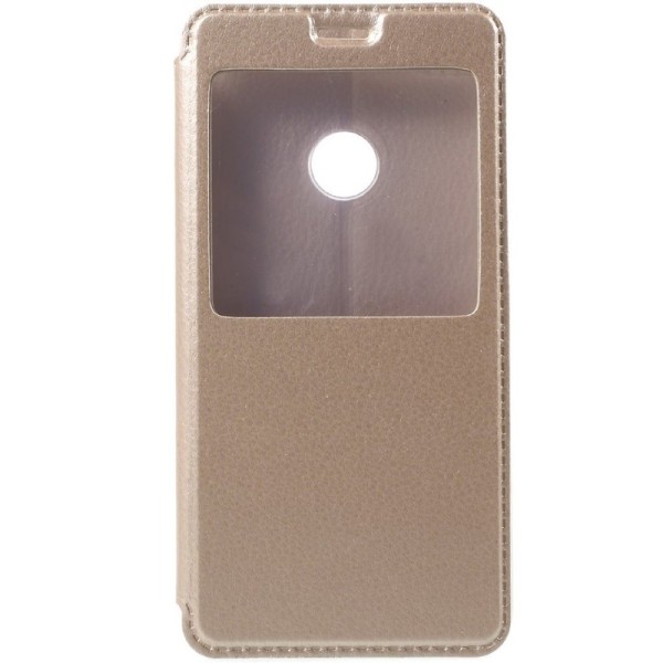 „View Window“ atvēramais maciņš - zelta (P9 Lite 2017)