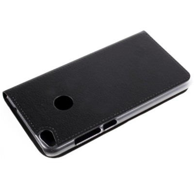 Huawei P9 Lite 2017 (Huawei P8 Lite 2017) melns atvēramais Smart Wallet ādas maciņš - maks / Vacins.lv